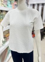 Imported White Daily Wear Plain Readymade Top